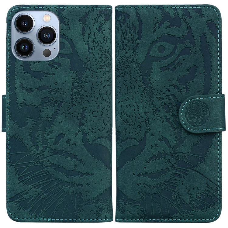 Tiger Embossing Pattern Leather Phone Case, Series 1