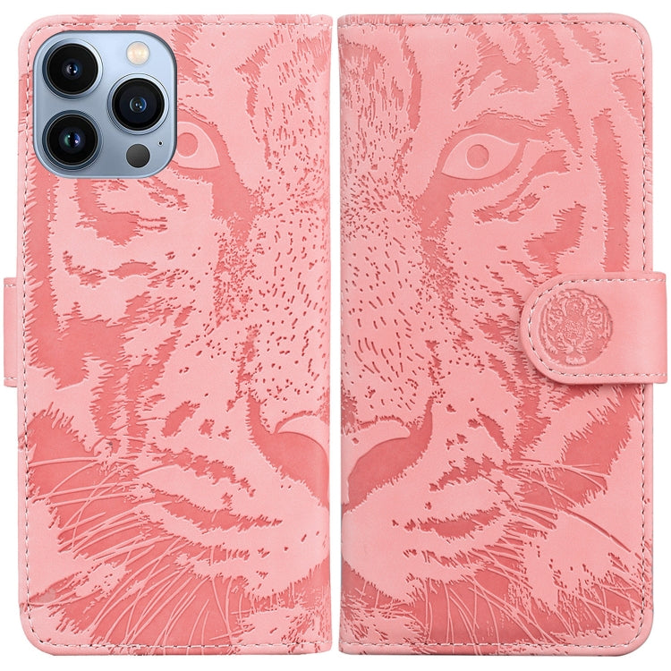 Tiger Embossing Pattern Leather Phone Case, Series 1