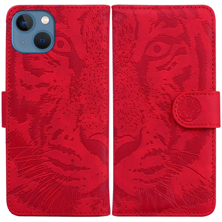 Tiger Embossing Pattern Leather Phone Case, Series 1