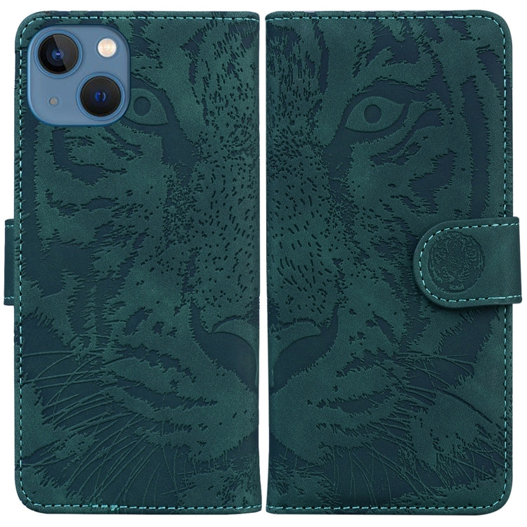 Tiger Embossing Pattern Leather Phone Case, Series 1