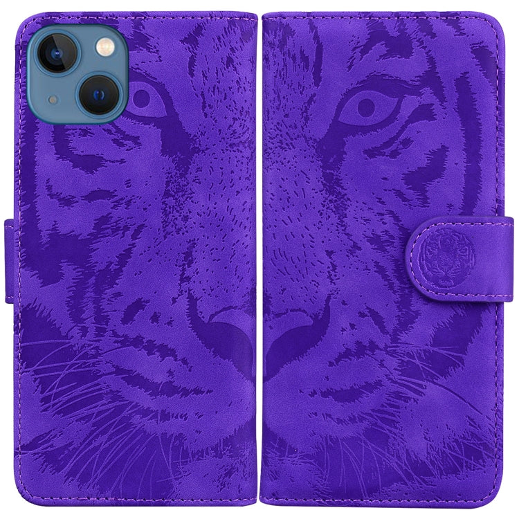 Tiger Embossing Pattern Leather Phone Case, Series 1