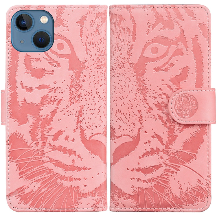 Tiger Embossing Pattern Leather Phone Case, Series 1