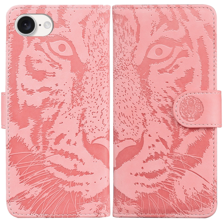 Tiger Embossing Pattern Leather Phone Case, Series 1