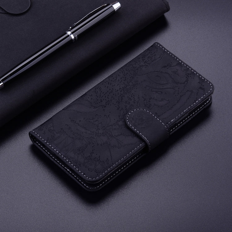 Tiger Embossing Pattern Leather Phone Case, Series 1