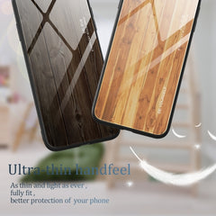 Wood Grain Glass Phone Case, Series 1