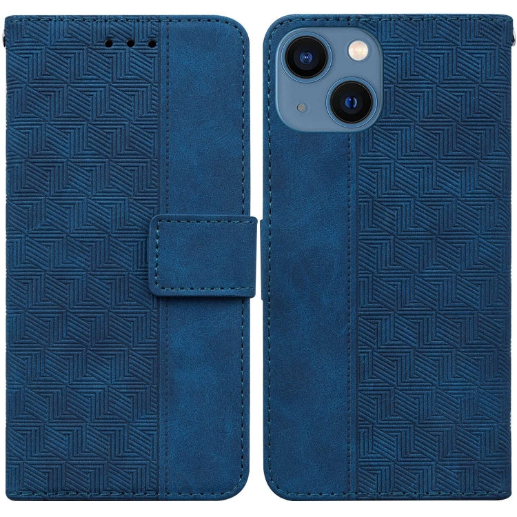 Geometric Embossed Leather Phone Case, Series 1