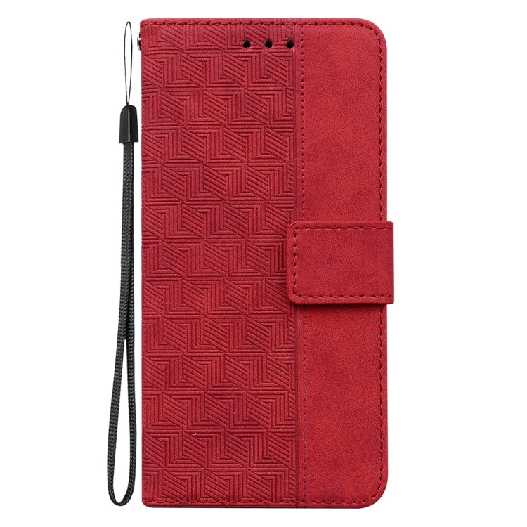 Geometric Embossed Leather Phone Case, Series 1