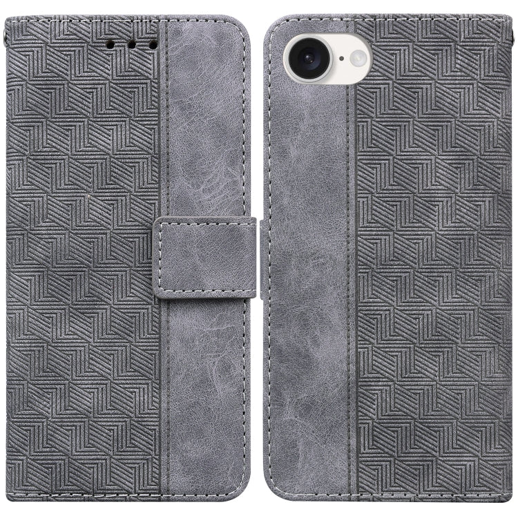 Geometric Embossed Leather Phone Case, Series 1