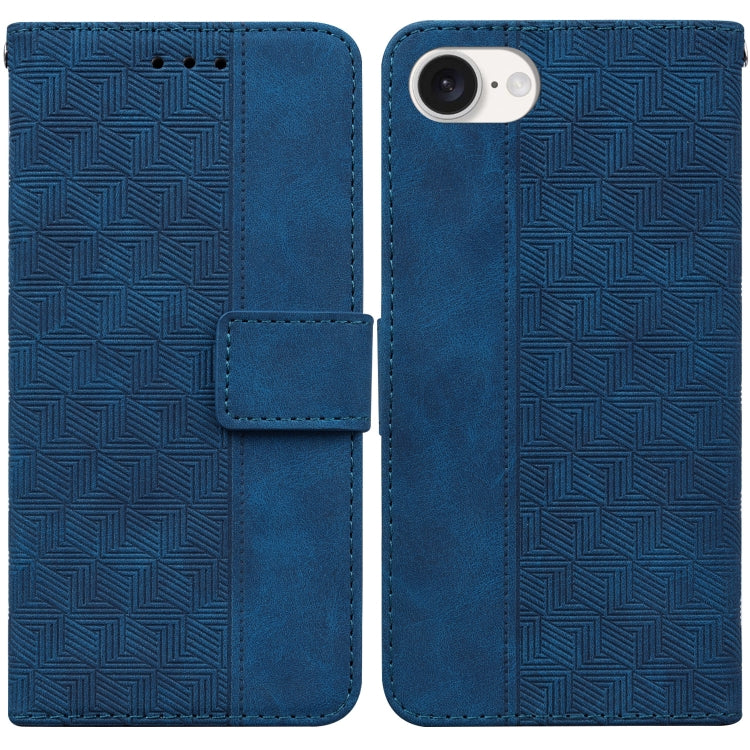 Geometric Embossed Leather Phone Case, Series 1