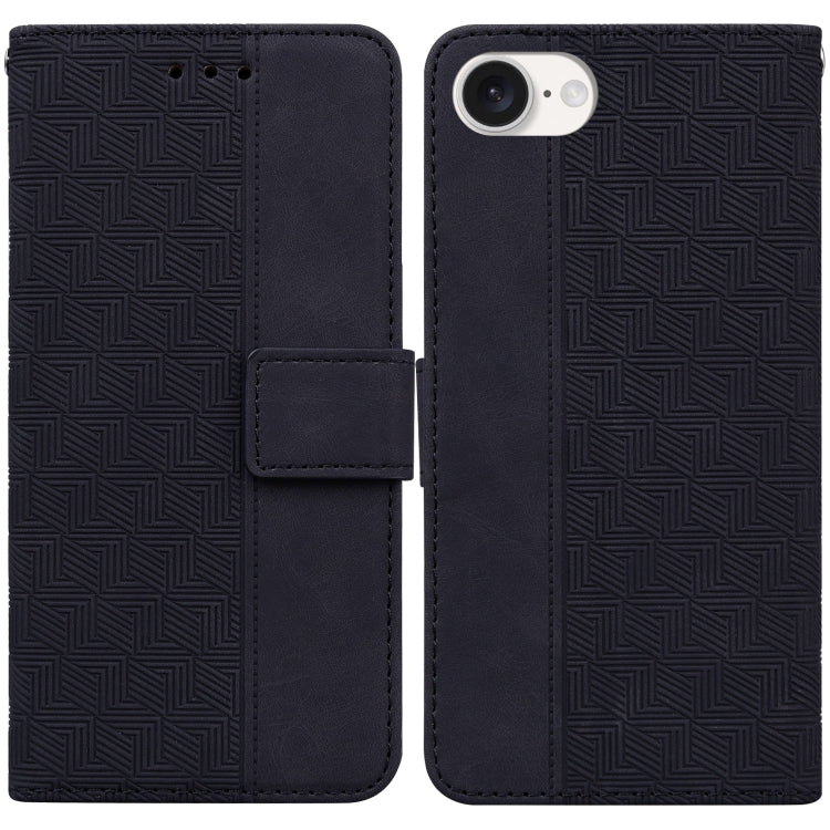 Geometric Embossed Leather Phone Case, Series 1