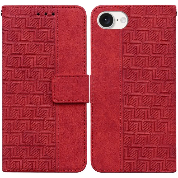 Geometric Embossed Leather Phone Case, Series 1