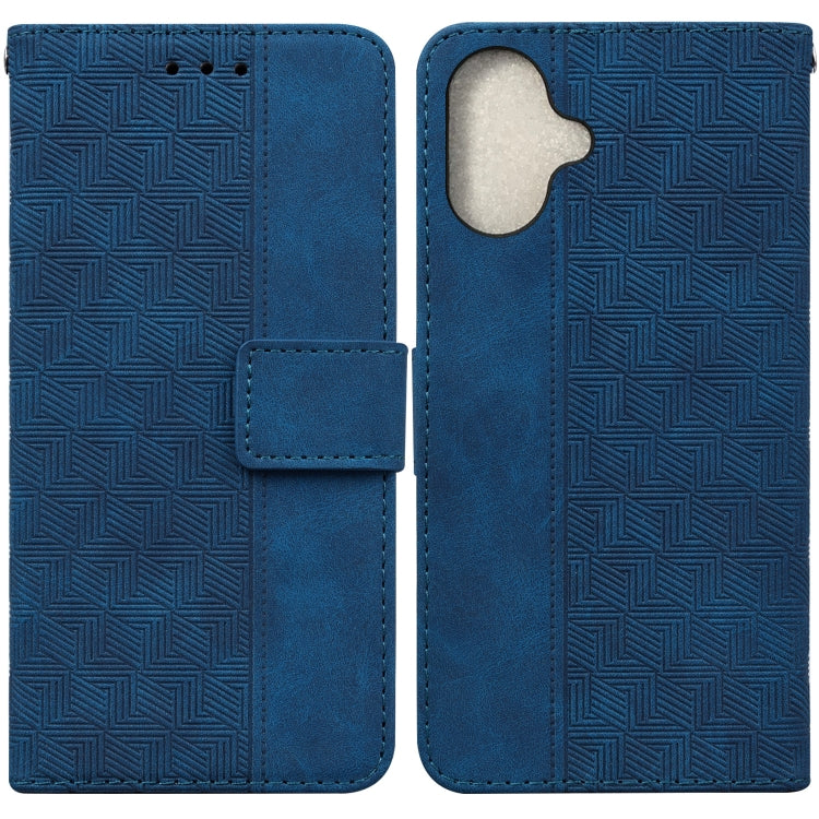 Geometric Embossed Leather Phone Case, Series 1