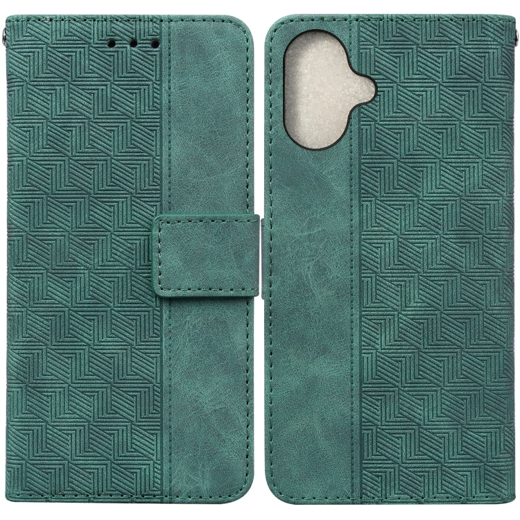 Geometric Embossed Leather Phone Case, Series 1