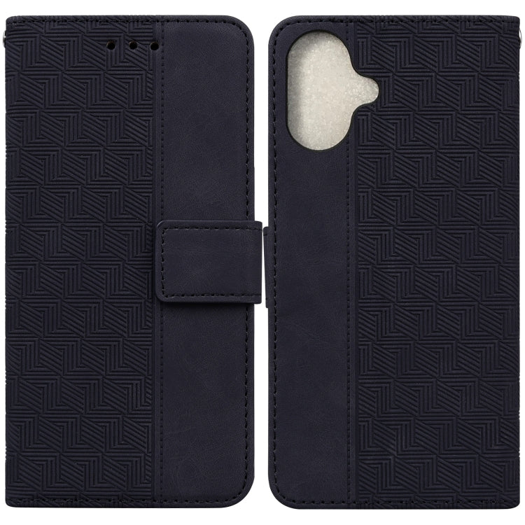 Geometric Embossed Leather Phone Case, Series 1