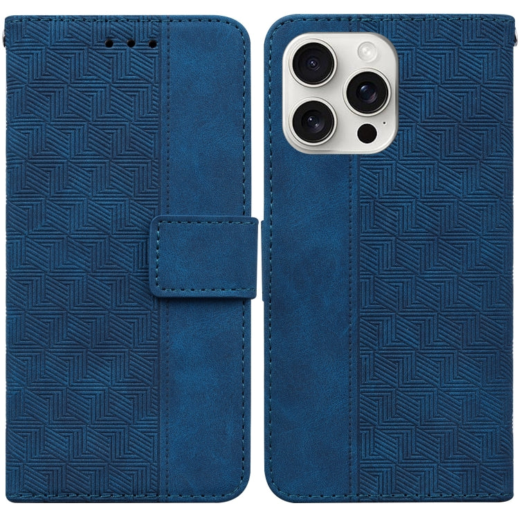 Geometric Embossed Leather Phone Case, Series 1