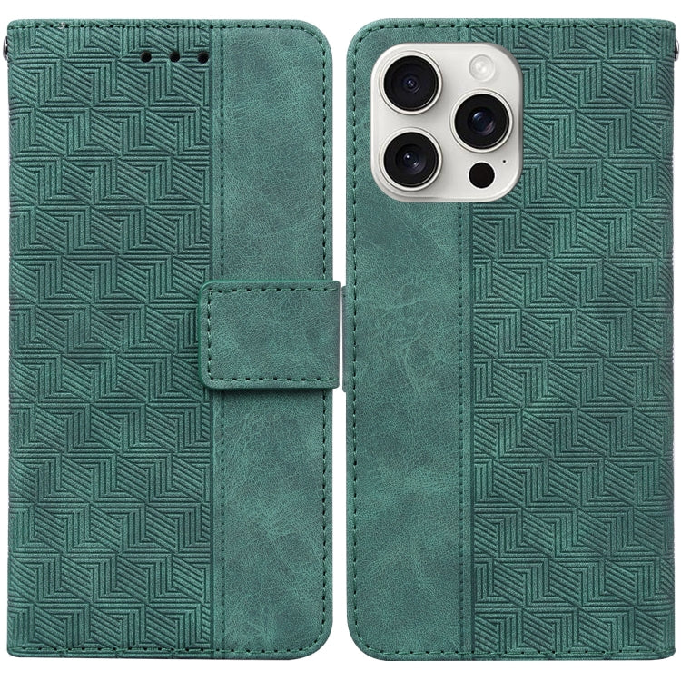 Geometric Embossed Leather Phone Case, Series 1