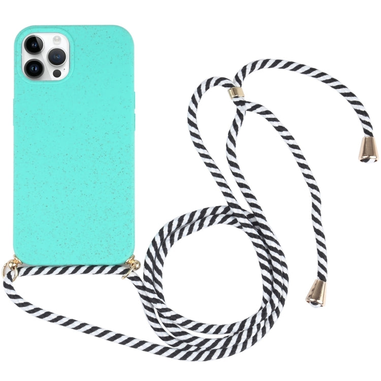 Wheat Straw TPU Shockproof Phone Case with Neck Lanyard, Series 1