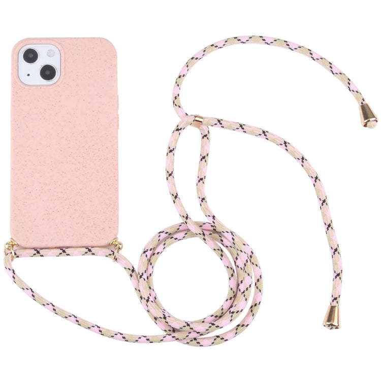 Wheat Straw TPU Shockproof Phone Case with Neck Lanyard, Series 1