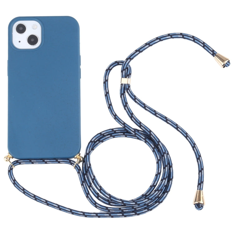 Wheat Straw TPU Shockproof Phone Case with Neck Lanyard, Series 1