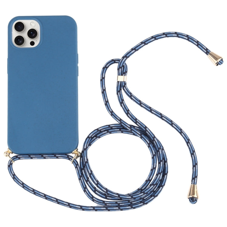 Wheat Straw TPU Shockproof Phone Case with Neck Lanyard, Series 1