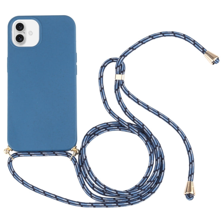 Wheat Straw TPU Shockproof Phone Case with Neck Lanyard, Series 1