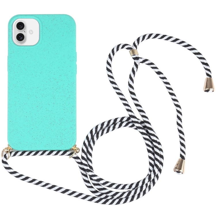 Wheat Straw TPU Shockproof Phone Case with Neck Lanyard, Series 1