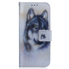 Coloured Drawing Flip Leather Phone Case, For iPhone 14 Pro Max