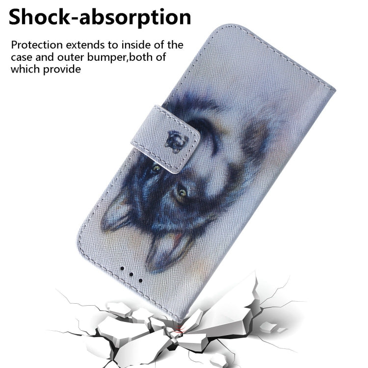 Coloured Drawing Flip Leather Phone Case, For iPhone 14 Pro Max