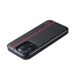 LC.IMEEKE 3 in 1 Carbon Fiber Texture Shockproof Phone Case