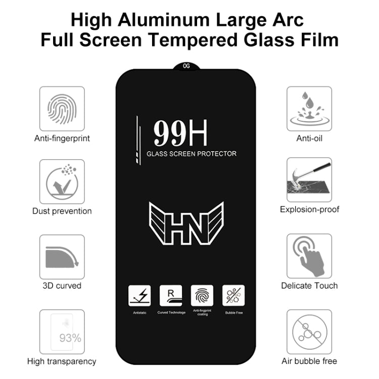 High Aluminum Large Arc Full Screen Tempered Glass Film