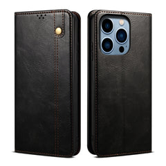 Oil Wax Crazy Horse Texture Leather Phone Case, Series 1