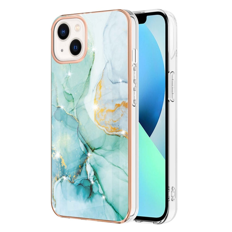 Electroplating Marble Pattern Dual-side IMD TPU Shockproof Phone Case, Series 1