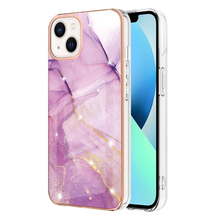 Electroplating Marble Pattern Dual-side IMD TPU Shockproof Phone Case, Series 1