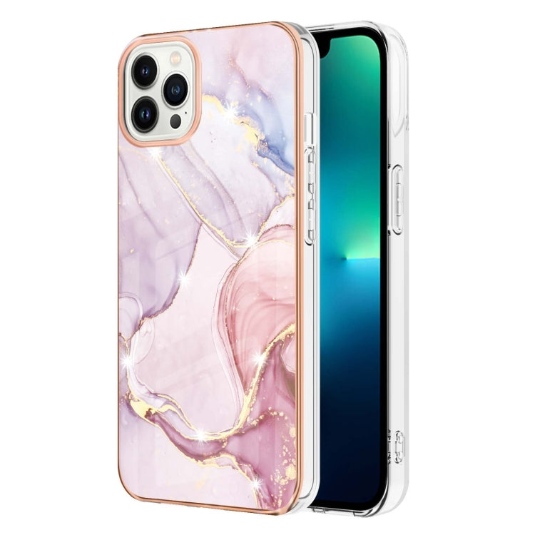 Electroplating Marble Pattern Dual-side IMD TPU Shockproof Phone Case, Series 1