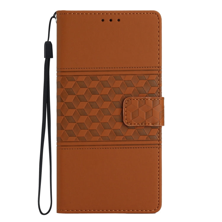 Diamond Embossed Skin Feel Leather Phone Case, Series 1