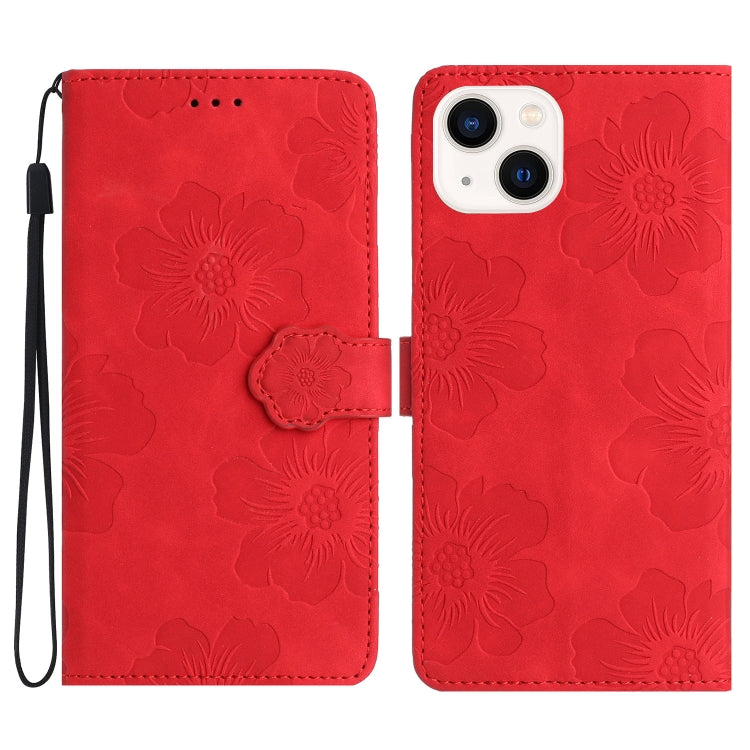 Flower Embossing Pattern Leather Phone Case, Series 1