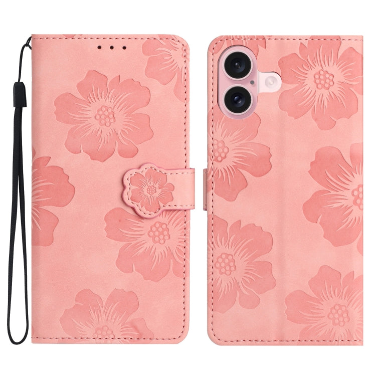 Flower Embossing Pattern Leather Phone Case, Series 1