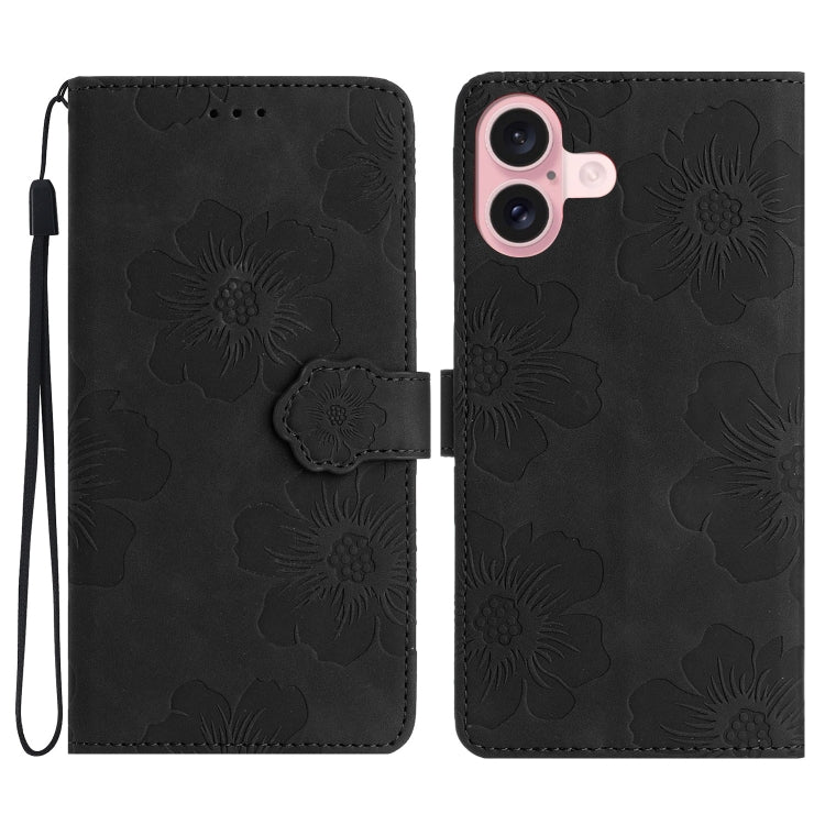 Flower Embossing Pattern Leather Phone Case, Series 1