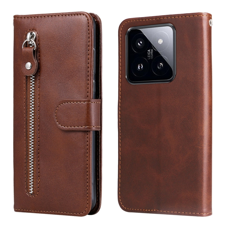 Fashion Calf Texture Zipper Leather Phone Case, Series 1