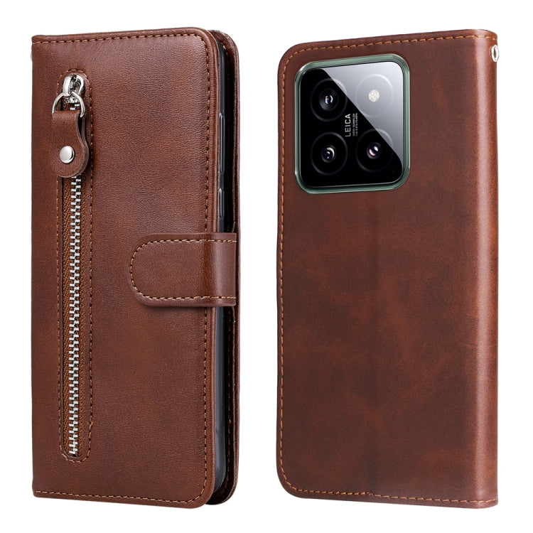 Fashion Calf Texture Zipper Leather Phone Case, Series 1