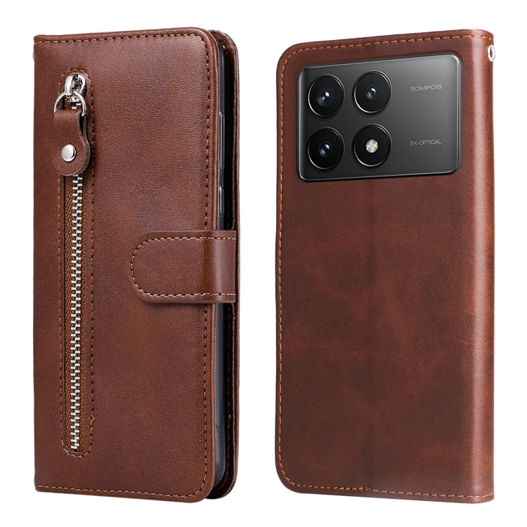 Fashion Calf Texture Zipper Leather Phone Case, Series 1