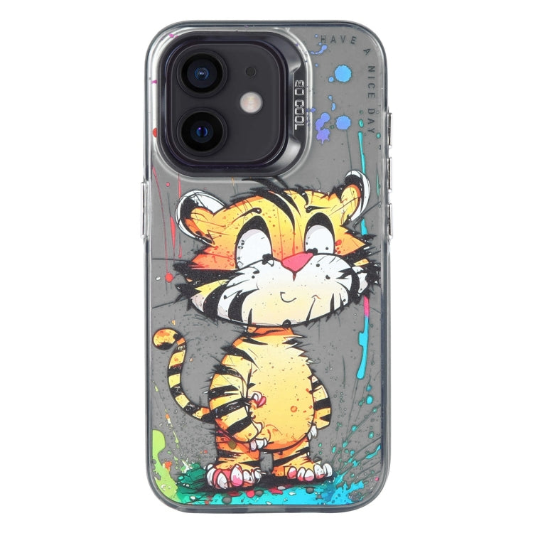 Animal Pattern Oil Painting Series PC + TPU Phone Case, Series 1