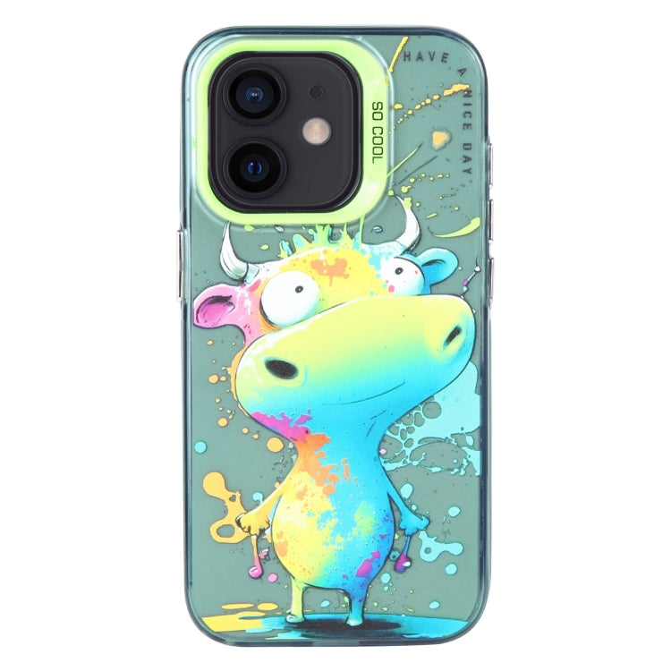 Animal Pattern Oil Painting Series PC + TPU Phone Case, Series 1