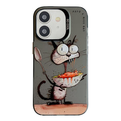 Animal Pattern Oil Painting Series PC + TPU Phone Case, Series 1