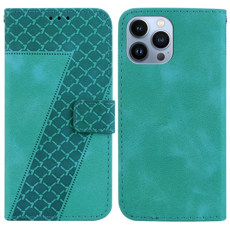 Seven-shaped Embossed Leather Phone Case, Series 1