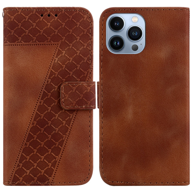 Seven-shaped Embossed Leather Phone Case, Series 1