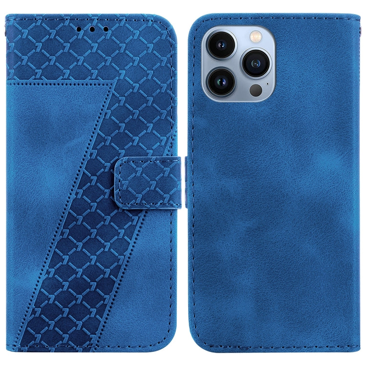 Seven-shaped Embossed Leather Phone Case, Series 1