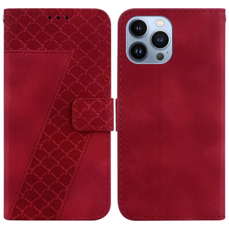 Seven-shaped Embossed Leather Phone Case, Series 1