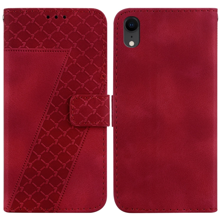 Seven-shaped Embossed Leather Phone Case, Series 1