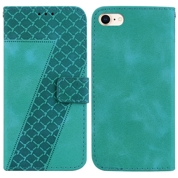 Seven-shaped Embossed Leather Phone Case, Series 1